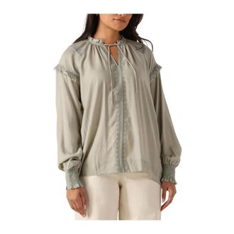 Mos Mosh MOS Mosh, Dames, Blouses & Shirts, Beige, Maat: XL Viscose
