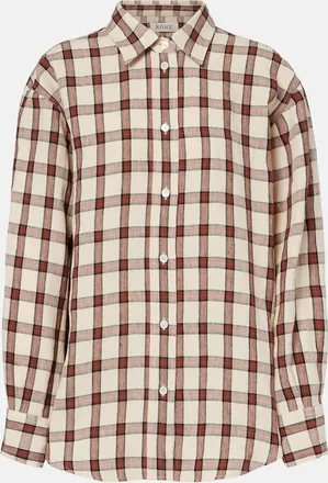 R&oacute;he R&oacute;he Camicia in lino a quadri