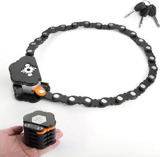OEM Candado Plegable, Candado Plegable Para Bicicleta, Candado Para Fat Bike, Antirrobo, Candado De Cadena, Compacto, Antirrobo, 78 Cm