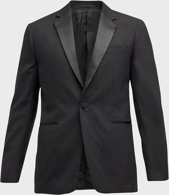 Theory Men & apos;s Notch Lapel Wool Tuxedo Jacket
