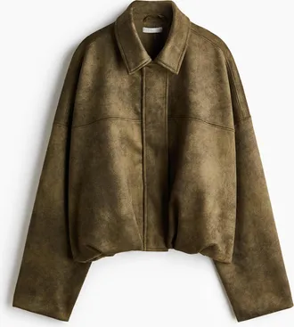 H&M Jacke mit Ballonsaum - Green