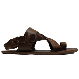 Vivobarefoot Kuru Leather Womens Slides Sandals - Acorn Tan - Size:UK 6