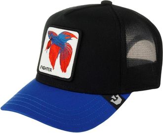 Goorin Brothers Animal Farm Trucker Cap Fighter Blauw - Dames - Petten - Zwart - ONE Size - Katoen - Accessoires