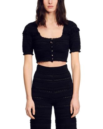 Sandro Frilene Cardigan