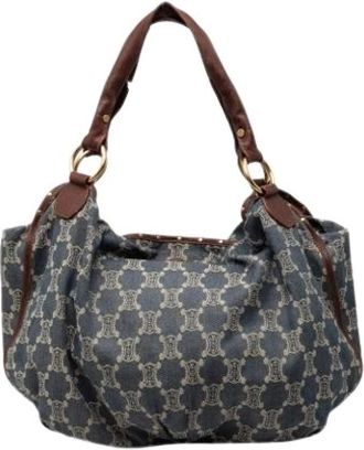 Celine Pre-owned Shoulder Bags, female, Blue, Size: ONE SIZE Pre-owned Bittersweet Hobo