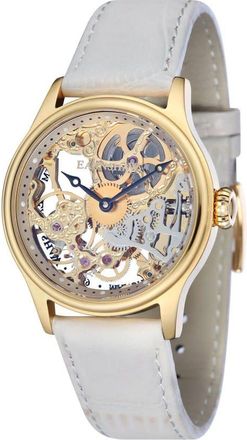 Earnshaw BAUERMACHANICALSKELETON Automatic Champagne Dial Mens Watch ES-8049-07