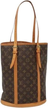 Louis Vuitton Pre-owned Bucket Bags, female, Brown, Size: ONE SIZE Pre-owned Canvas louis-vuitton-bags