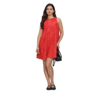 Y.A.S Yasparia SL Dress S. Noos - Dames - Korte kleedjes - Rood - L - Polyester - Kleedjes