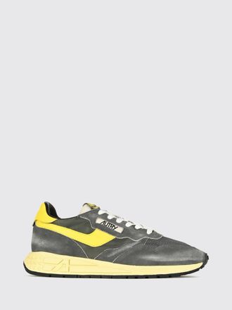 Autry Reelwind Sneakers in Leather and Nylon with Worn Effect