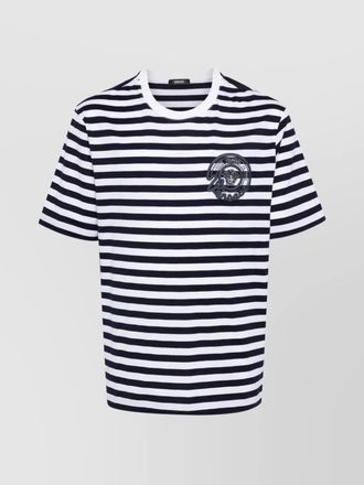 Versace striped cotton crew-neck t-shirt