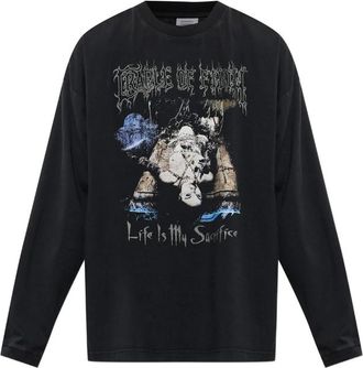 VETEMENTS Graphic-print Long-sleeve T-shirt