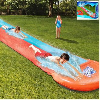 Trade Shop Trade Shop - Scivolo Acquatico Giardino Pista 5,49mt Rampa Lancio E Spruzzo 2 Posti