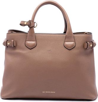 Burberry Pre-owned Burberry Medium Calfskin and House Check Banner Satchel Ladies 9F2ZW03V0U3GKLXH