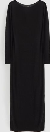 Jeanne Vouland Robe Mia Longue Jersey Lurex Noir