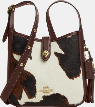 Coach Womens Hadley Mini Crossbody in Printed Cow Haircalf with Tassel - Multicolour Leather - One Size