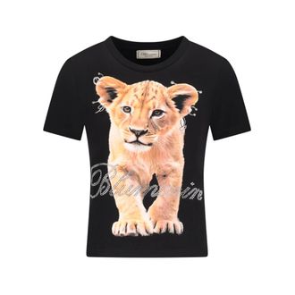 Blumarine T-shirt in Cotone Slim Fit - - Tops - Donna - Nero - S