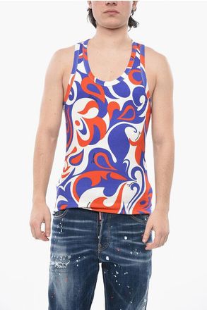 Dsquared2 Underwear Tank Top Patterned and Ribbed size Xl