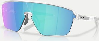 Oakley Corridor Sq - Occhiali da sole rettangolari trasparenti opachi con lenti blu specchiate-Trasparente