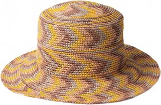 Greenpacha Unisex Salema Beach Straw Hat In Multi Yellows