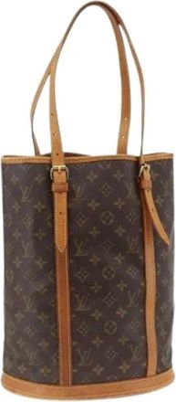 Louis Vuitton Pre-owned Bucket Bag - Dames - Vintage Tas - Bruin - ONE Size - Leer - Vintage