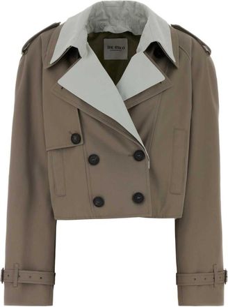 The Attico Grey Cropped Jacket