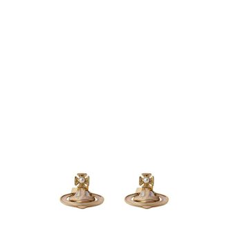 Vivienne Westwood Simonetta Bas Relief Stud Earrings - Dames - Oorbellen - Geel - ONE Size - Accessoires