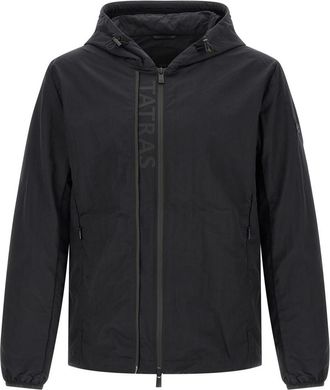 Tatras Blue Solid Hood Jacket