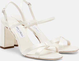 Jimmy Choo London Elsy satin slingback sandals