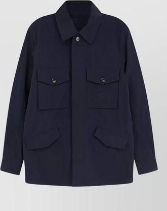 Burberry nylon single-breasted jacket