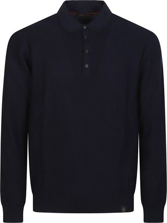 Fay Polo Neck Cotton Sweater