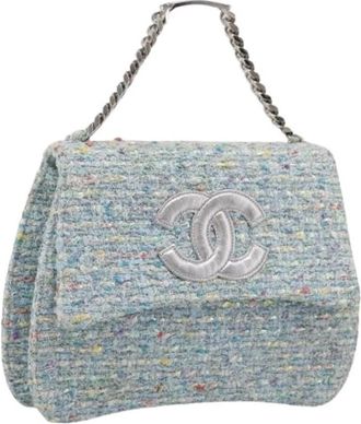 Chanel Pre-owned Vintage Hand Bag - Dames - Vintage Handtas - Blauw - ONE Size - Vintage