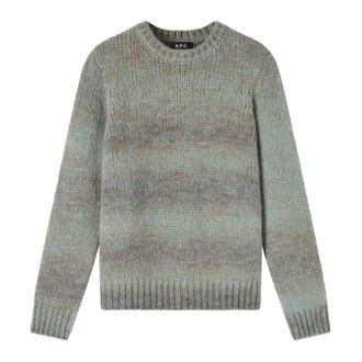 A.P.C. Jersey de punto con cuello redondo Marcos - Knitwear - Hombre - Azul - L