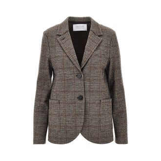 Harris Wharf London Prince of Wales fabric blazer Woman 48