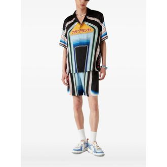 Casablanca Camicie Blu, Nero-Uomo