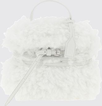 Moschino Mini borsa a mano Tie Me in shearling con tracolla