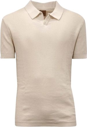 Rakk&igrave; Polo Shirt - Heren - Polos - Beige - L - Katoen - Tops