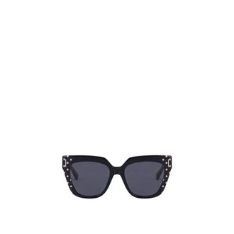 Moschino Mos207/S Square Sunglasses - female - Moschino - Sunglasses - Black - ONE SIZE - Accessories