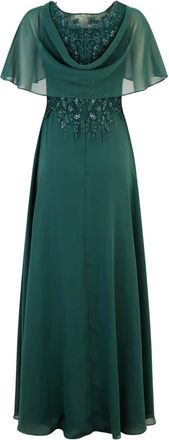 Vera Mont Kleedjes, Dames, Groen, L, Geborduurde Avondjurk met Strass