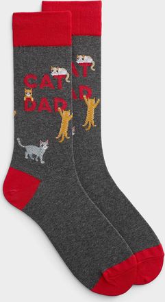 Hot Sox Mens Cat Dad socks