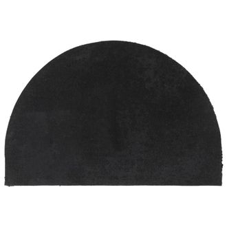 Berkfield Home Door Mat Black Half Round 40x60 cm Tufted Coir