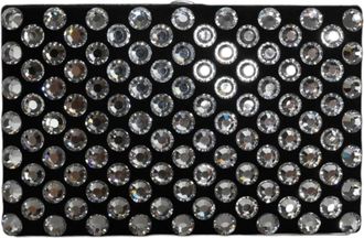 Dolce & Gabbana Kristalversierde Fluwelen Avond Clutch - Dames - Clutches - Zwart - ONE Size - Tassen