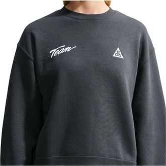 Nike (WMNS) Nike x ACG Tuff Fleece Sweatshirt Dark Smoke Grey White IU8168-070