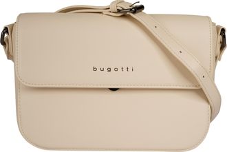 Bugatti Umh&auml;ngetasche BUGATTI ALMATA, Damen, Gr. B/H/T: 25cm x 17cm x 9cm onesize, beige, Kunstfaser, leicht gl&auml;nzend, unifarben, Taschen Umh&auml;ngetasche