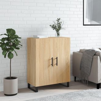 vidaXL Aparador De Madera De Ingenier&iacute;a Roble Sonoma 69,5x34x90 Cm Vidaxl