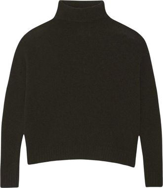 Kujten Tila Turtleneck Sweater - Dames - Coltruien - Bruin - S - Wol - Truien & Vesten