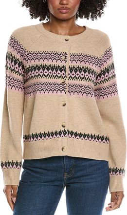 CeCe by Cynthia Steffe Fair Isle Wool-Blend Cardigan