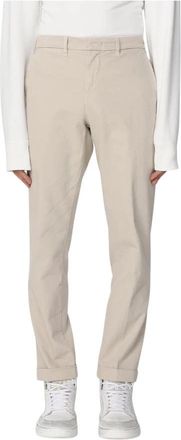 Fay Casual Stijl Chinos Broek - Heren - Slim Fit Broeken - Beige - W33 - Katoen - Broeken
