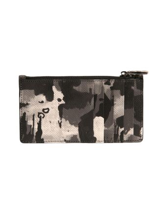 Dolce & Gabbana Mens Multicolor Camouflage Logo Plaque Coin Purse Wallet - Multicolour Leather - One Size