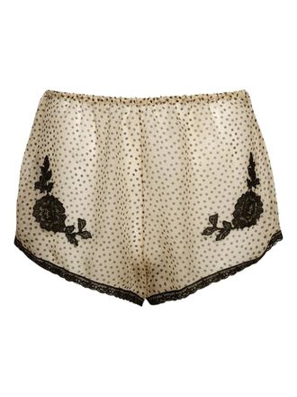 Valentino Garavani silk mini shorts - women - Silk - 40 - Neutrals