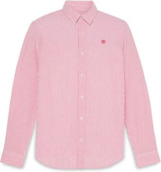 Timberland L/S Seersucker Striped Shirt Regular Hemd f&uuml;r Herren | rosa